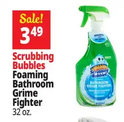 Ocean State Job Lot Scrubbing Bubbles Disinfectant Bathroom Grime Fighter Spray 32 oz offer