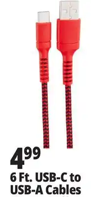 Ocean State Job Lot TechBunch USB Type-C Charging Cable 6' offer