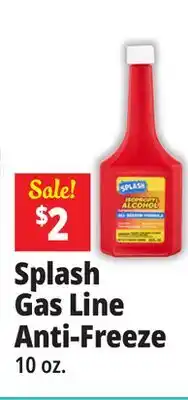 Ocean State Job Lot Splash Gas Line Anti-Freeze offer