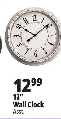 Ocean State Job Lot 12 Wall Clock offer
