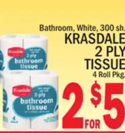C Town KRASDALE 2 PLY TISSUE offer