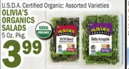 C Town OLIVIA'S ORGANICS SALADS offer