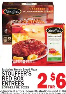 C Town STOUFFER'S RED BOX ENTREES offer