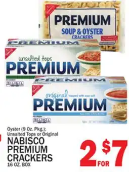 C Town NABISCO PREMIUM CRACKERS 16 OZ. BOX offer