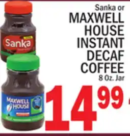C Town MAXWELL HOUSE INSTANT DECAF COFFEE offer