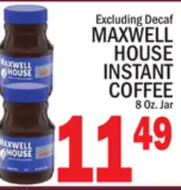 C Town MAXWELL HOUSE INSTANT COFFEE offer