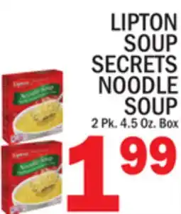 C Town LIPTON SOUP SECRETS NOODLE SOUP offer
