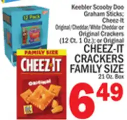 C Town CHEEZ-IT CRACKERS FAMILY SIZE 21 Oz. Box offer
