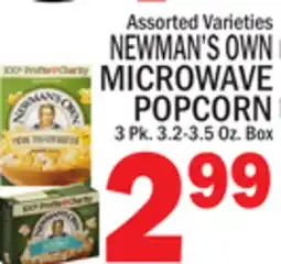 C Town NEWMAN'S OWN MICROWAVE POPCORN offer