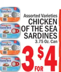 C Town CHICKEN OF THE SEA SARDINES offer