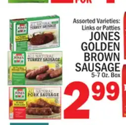 C Town JONES GOLDEN BROWN SAUSAGE offer