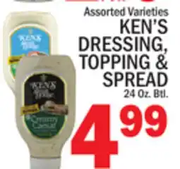 C Town KEN'S DRESSING, TOPPING & SPREAD offer