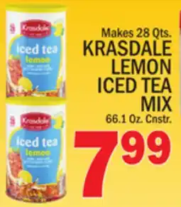 C Town KRASDALE LEMON ICED TEA MIX offer