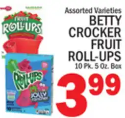 C Town BETTY CROCKER FRUIT ROLL-UPS offer