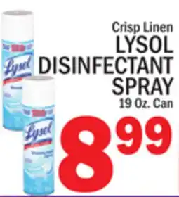 C Town LYSOL DISINFECTANT SPRAY offer