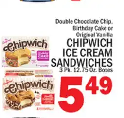 C Town CHIPWICH ICE CREAM SANDWICHES offer