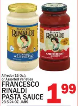 C Town FRANCESCO RINALDI PASTA SAUCE 23.5-24 OZ. JARS offer