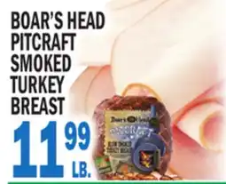 C Town BOAR'S HEAD PITCRAFT SMOKED TURKEY BREAST offer