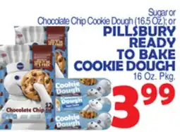 Bravo Supermarkets PILLSBURY READY TO BAKE COOKIE DOUGH 16 Oz. Pkg offer