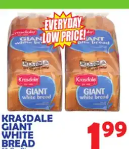 Bravo Supermarkets KRASDALE GIANT WHITE BREAD offer
