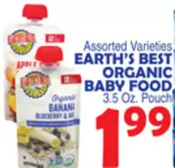 Bravo Supermarkets EARTH'S BEST ORGANIC BABY FOOD offer