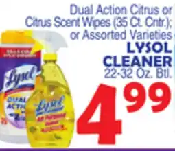Bravo Supermarkets LYSOL CLEANER 22-32 Oz. Btl offer