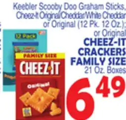 Bravo Supermarkets CHEEZ-IT CRACKERS FAMILY SIZE 21 Oz. Boxes offer