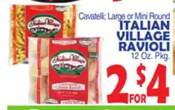 Bravo Supermarkets ITALIAN VILLAGE RAVIOLI offer