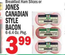 Bravo Supermarkets JONES CANADIAN STYLE BACON offer