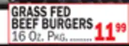 Bravo Supermarkets GRASS FED BEEF BURGERS offer