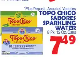 Bravo Supermarkets TOPO CHICO SABORES SPARKLING WATER offer