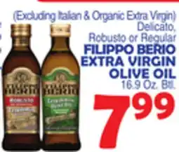 Bravo Supermarkets FILIPPO BERIO EXTRA VIRGIN OLIVE OIL offer