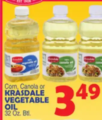 Bravo Supermarkets KRASDALE VEGETABLE OIL offer