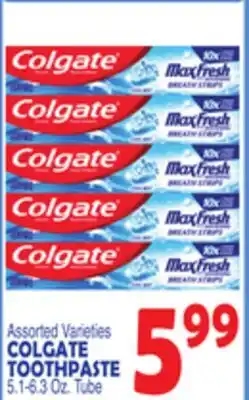 Bravo Supermarkets COLGATE TOOTHPASTE offer
