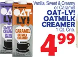 Bravo Supermarkets OAT-LY! OATMILK CREAMER offer