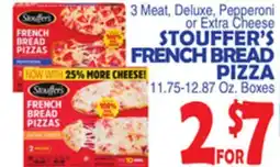 Bravo Supermarkets STOUFFER'S FRENCH BREAD PIZZA offer