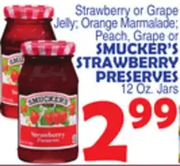Bravo Supermarkets SMUCKER'S STRAWBERRY PRESERVES offer
