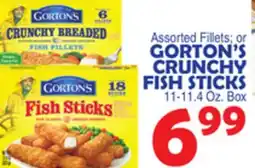 Bravo Supermarkets GORTON'S CRUNCHY FISH STICKS offer