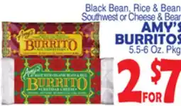 Bravo Supermarkets AMY'S BURRITOS offer