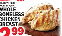 Bravo Supermarkets WHOLE BONELESS CHICKEN BREAST offer