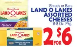 Bravo Supermarkets LAND O LAKES ASSORTED CHEESES offer