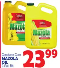Bravo Supermarkets MAZOLA OIL offer