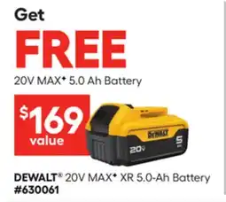 Lowe's 20V MAX* XR 5.0-Ah Battery offer