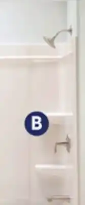 Lowe's 60-in L x 30-in W x 56.25-in H White 3-Piece Direct to Stud Bathtub Surround offer