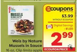 Weis Markets Weis by Nature Mussels in Sauce offer