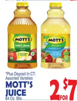 Bravo Supermarkets MOTT'S JUICE offer