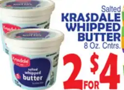 Bravo Supermarkets KRASDALE WHIPPED BUTTER offer