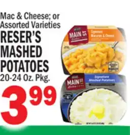 Bravo Supermarkets RESER'S MASHED POTATOES offer