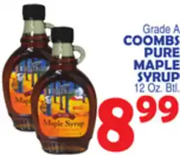 Bravo Supermarkets COOMBS PURE MAPLE SYRUP offer