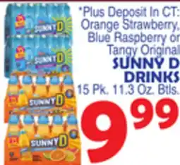 Bravo Supermarkets SUNNY D DRINKS offer